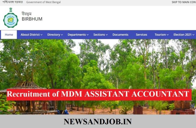 Recruitment of MDM ASSISTANT ACCOUNTANT