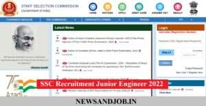 SSC Recruitment Junior Engineer 2022