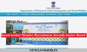 Social worker Member Recruitment Juvenile Justice Board
