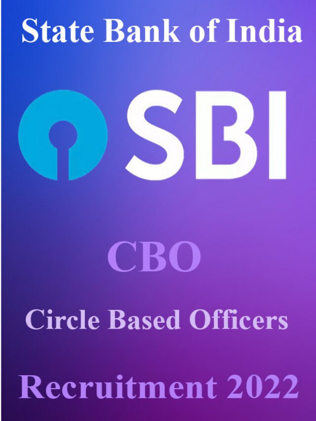 SBI Recruitment 2022 Apply Online CBO