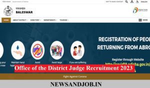 Office of the District Judge Recruitment 2023