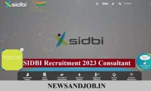 SIDBI Recruitment 2023 Consultant