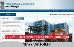 WB PSC Recruitment 2023 Plant Pathologist