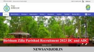 Birbhum Zilla Parishad Recruitment 2023 DC and ADC