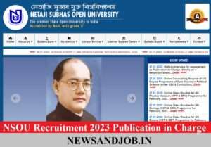 NSOU Recruitment 2023 Publication in Charge