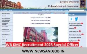 WB KMC Recruitment 2023 Special Officer