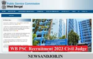 WB PSC Recruitment 2023 Civil Judge