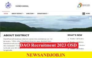 DAO Recruitment 2023 OSD