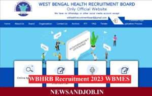 WBHRB Recruitment 2023 WBMES