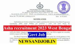 Asha recruitment 2023 West Bengal Sarkari Job