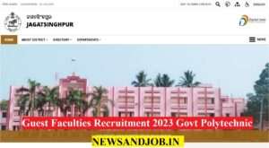 Guest Faculties Recruitment 2023 Govt Polytechnic