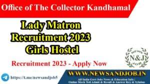 Lady Matron Recruitment 2023 Girls Hostel