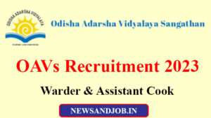 OAVs Recruitment 2023 Warder