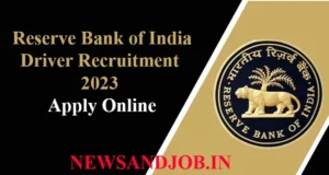 RBI Driver Recruitment 2023 Apply Online