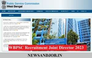 WBPSC Recruitment Joint Director 2023