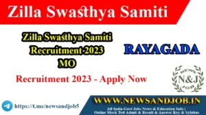 Zilla Swasthya Samiti Recruitment 2023 MO