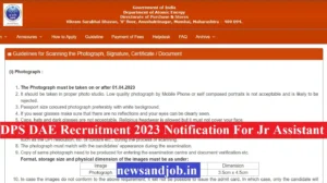 DPS DAE Recruitment 2023 Notification For Jr Assistant