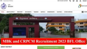 MBK and CRPCM Recruitment 2023 BFL Office