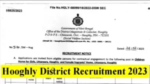 Hooghly District Recruitment 2023: In Children Home