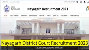 Nayagarh District Court Recruitment 2023: (eCourts.gov.in)