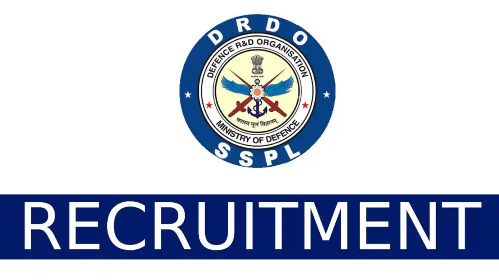 DRDO SSPL Recruitment 2023 Research Associate and JRF