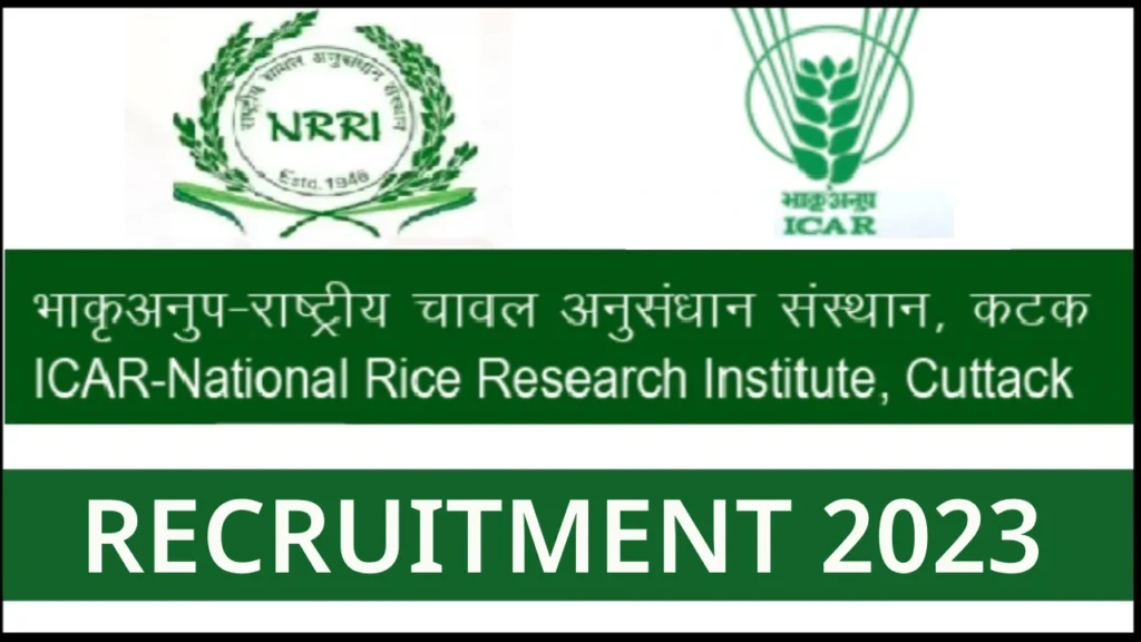 ICAR IRRI Recruitment 2023 - Senior Research Fellow