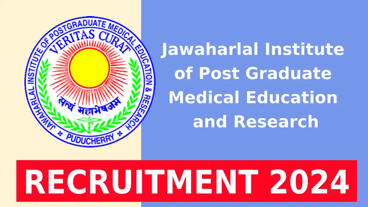 JIPMER Recruitment 2024 Notification - Laboratory Technician
