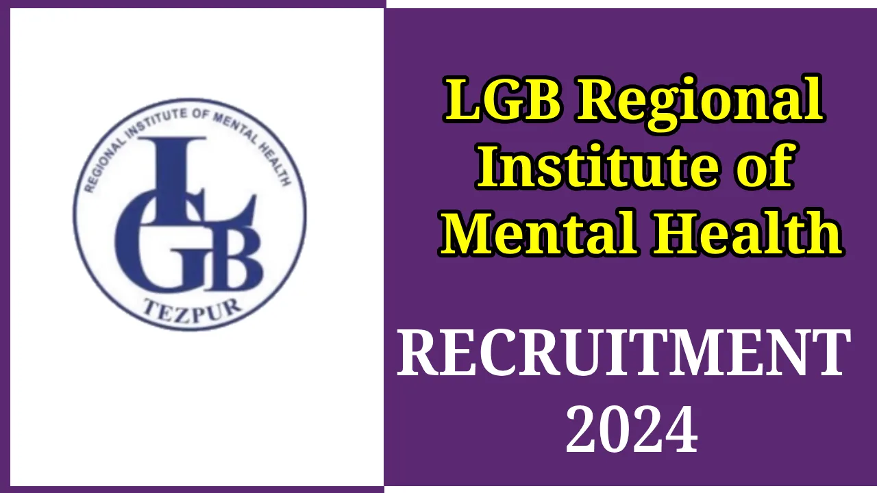 LGBRIMH Recruitment 2024 Senior Resident Notification