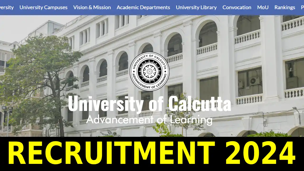 Calcutta University Recruitment 2024 Notification JRF
