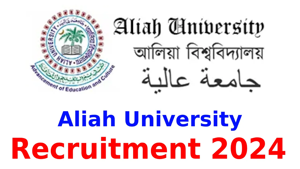 Aliah University Recruitment 2024 Notification Apply Online